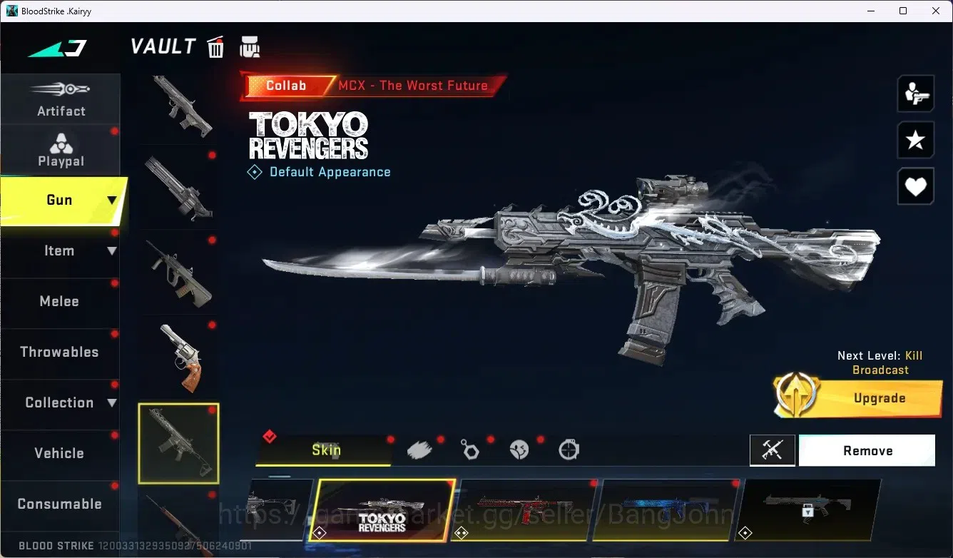 Blood Strike Accounts ASIA|1 Eternal Gun Desert Eagle|5 Collab Gun[7DS/T image 13