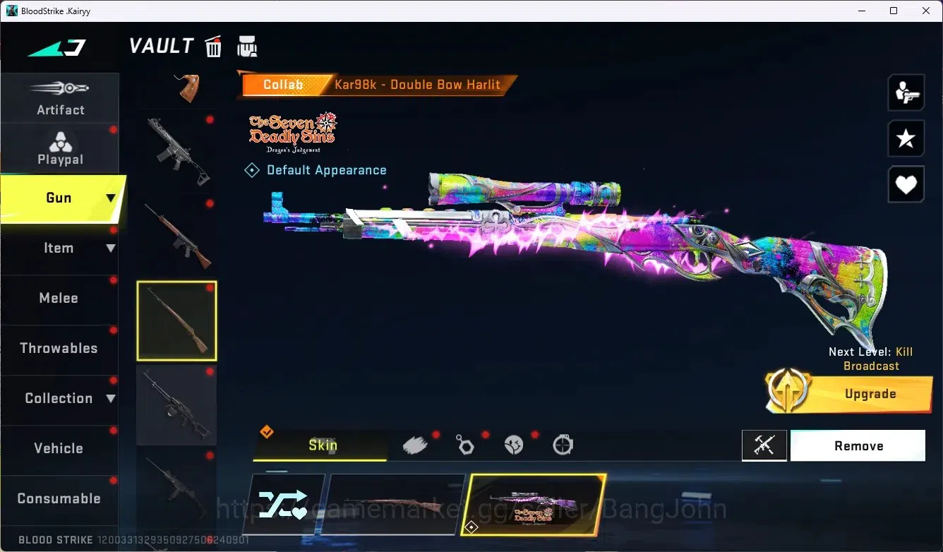 Blood Strike Accounts ASIA|1 Eternal Gun Desert Eagle|5 Collab Gun[7DS/T image 14