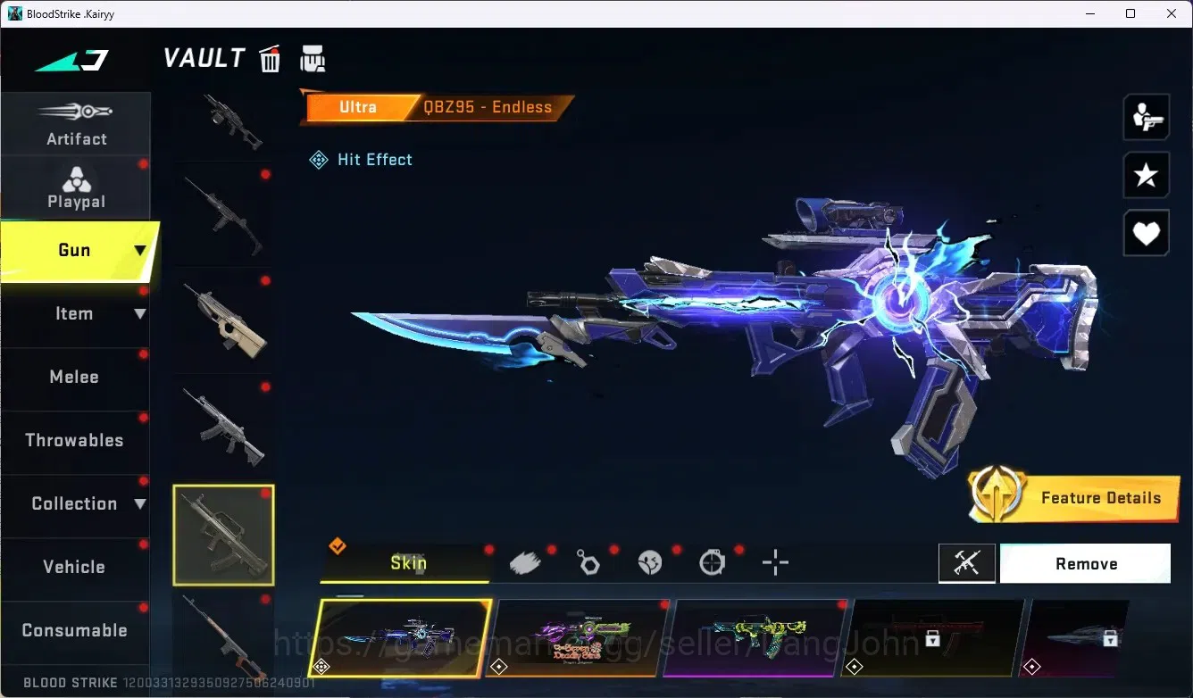 Blood Strike Accounts ASIA|1 Eternal Gun Desert Eagle|5 Collab Gun[7DS/T image 16