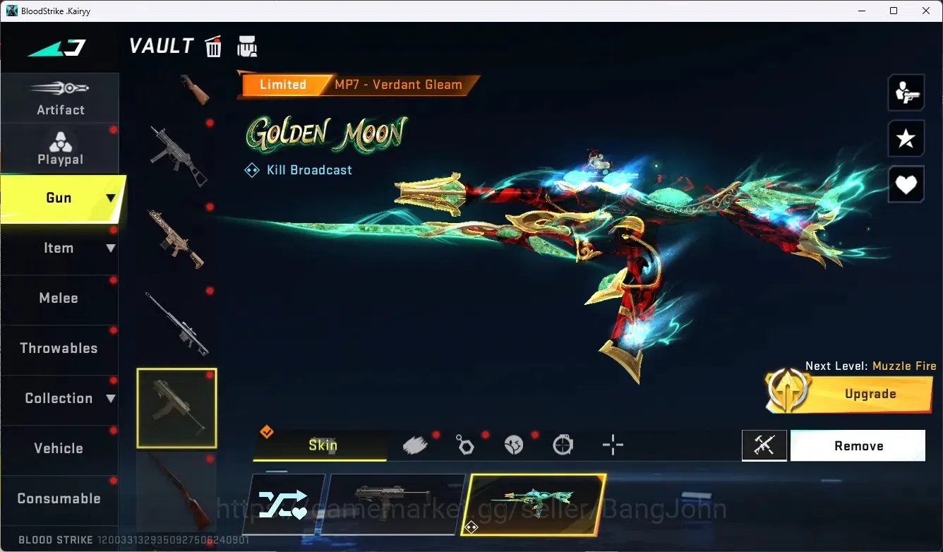 Blood Strike Accounts ASIA|1 Eternal Gun Desert Eagle|5 Collab Gun[7DS/T image 19