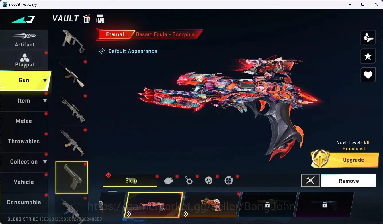 Blood Strike Accounts ASIA|1 Eternal Gun Desert Eagle|5 Collab Gun[7DS/T image 5