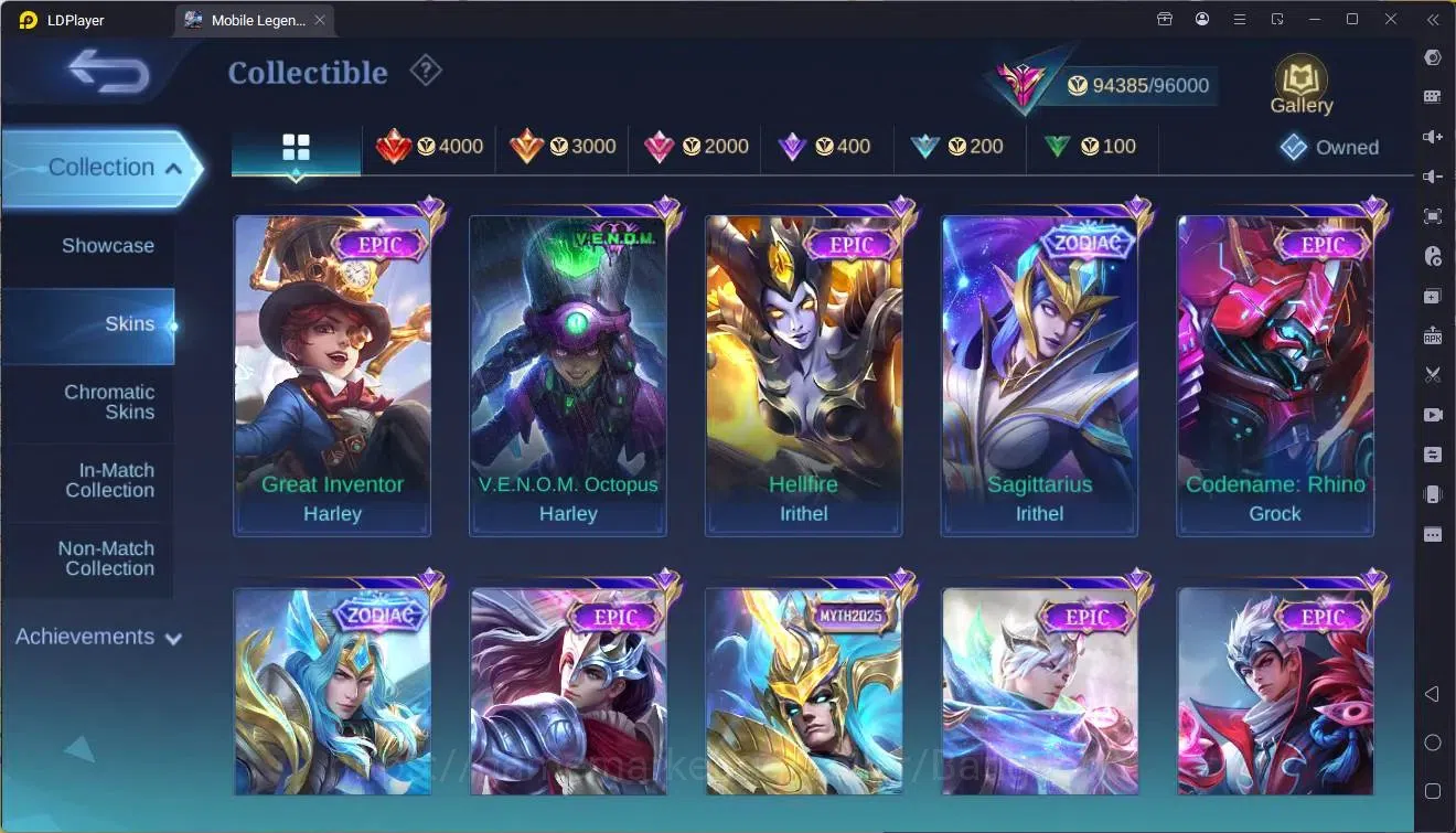 Mobile Legends: Bang Bang Accounts Global|Hero 132|Skin 377|Exalted|Legend Franco|Pri image 14
