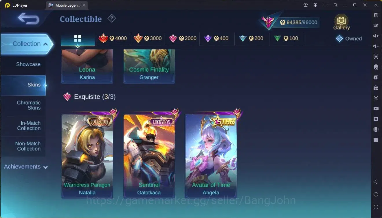 Mobile Legends: Bang Bang Accounts Global|Hero 132|Skin 377|Exalted|Legend Franco|Pri image 9