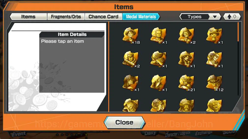 One Piece Bounty Rush Accounts Others GLOBAL | EX2| trafalgal law, seraphim snake, many medal material check SS OPBR250B 10
