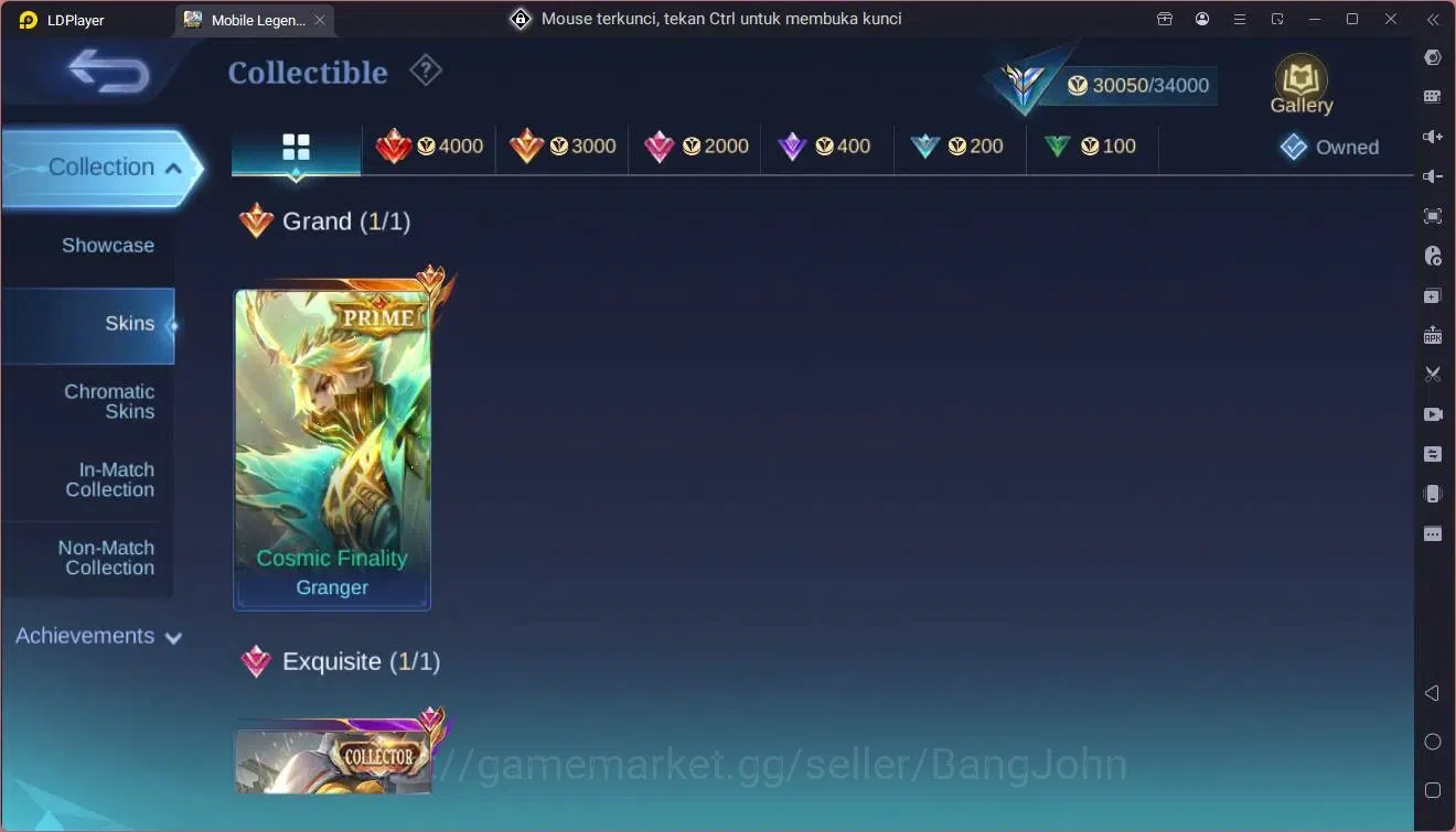 Mobile Legends: Bang Bang Accounts Global|Hero 76|Skin 119|Expert|Prime Granger|CC Na image 14