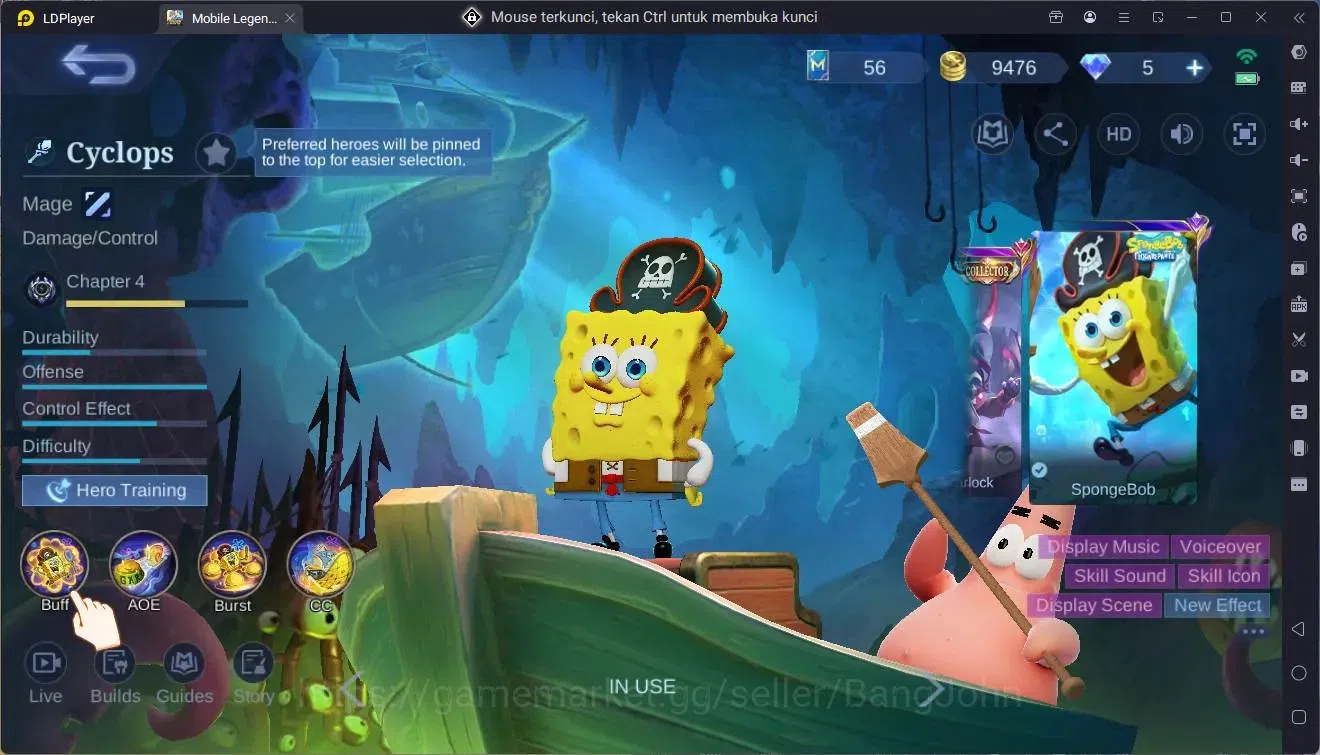Mobile Legends: Bang Bang Accounts Global|Hero 76|Skin 119|Expert|Prime Granger|CC Na image 3
