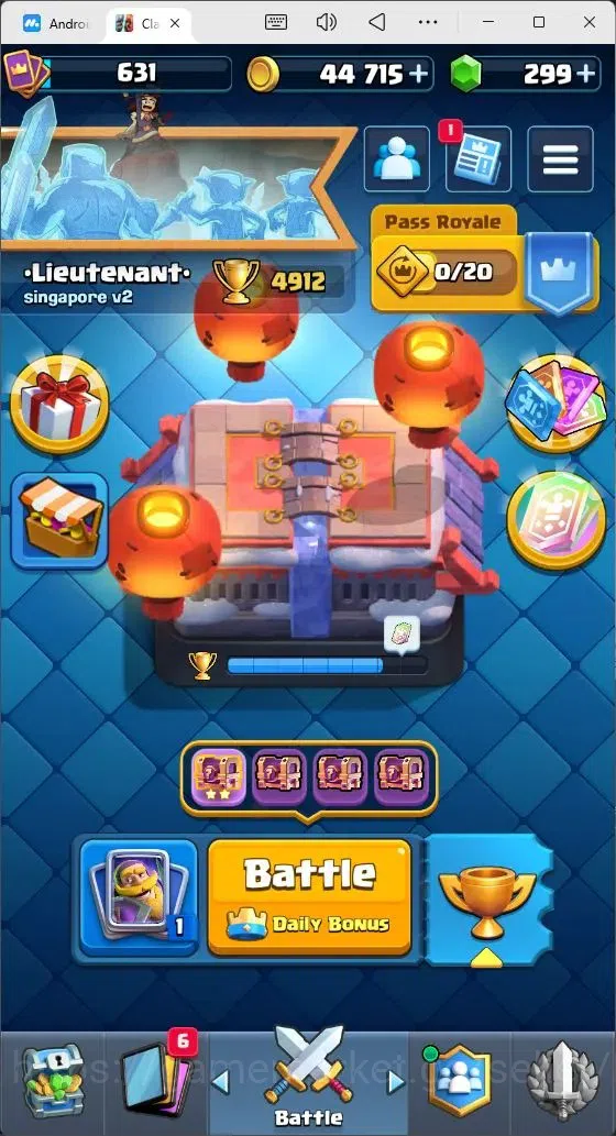 Clash Royale Accounts Mobile |Lv 631|Trophy 4912|Arena 14|1 Champ|5 EVO  image 2