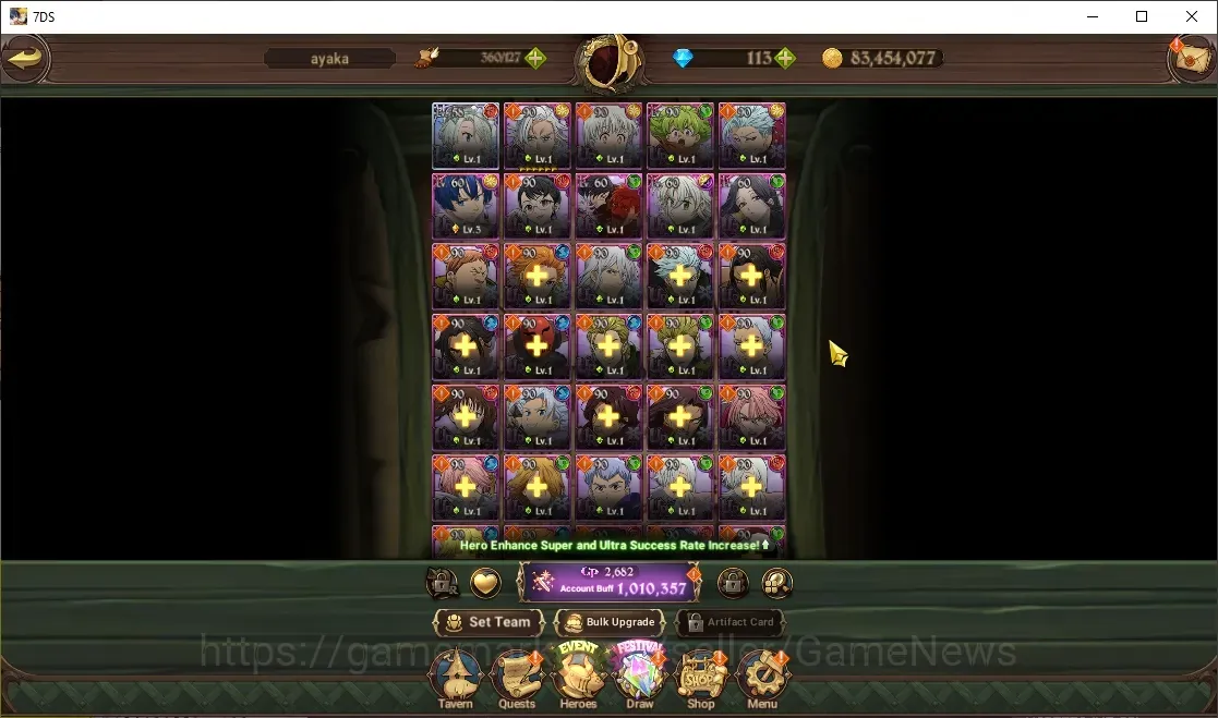 The Seven Deadly Sins: Grand Cross Accounts Starter GLOBAL|1M CC|113 DM|1 LR,5 UR|P Eli,Meresca,YK 1