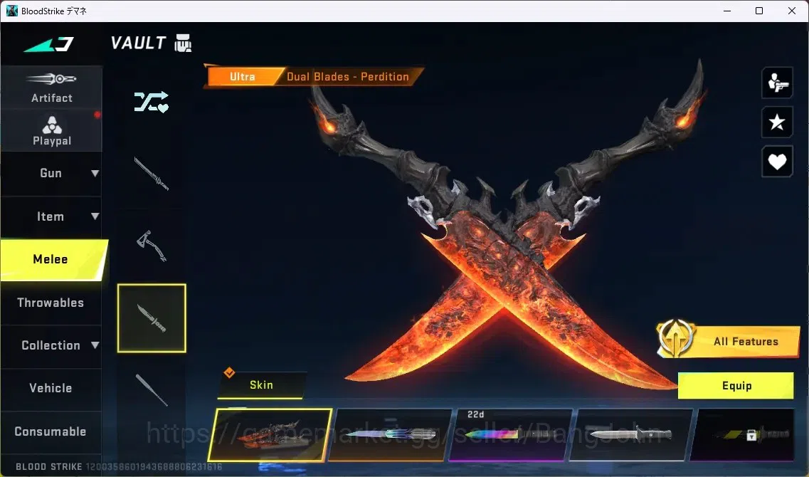 Blood Strike Accounts ASIA | 1 ETERNAL: KAG-6 - Dynamite|4 ULTRA MELEE|5 image 11