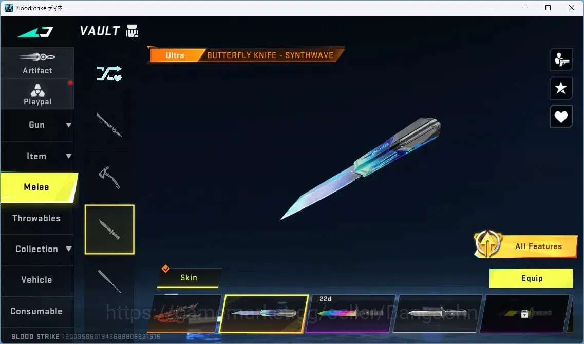 Blood Strike Accounts ASIA | 1 ETERNAL: KAG-6 - Dynamite|4 ULTRA MELEE|5 image 12