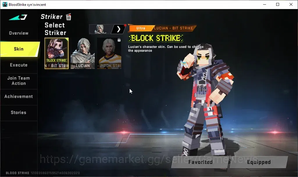 Blood Strike Accounts ASIA|Ultra Melee TalonKnife-Sanctum,Striker Lucian image 3