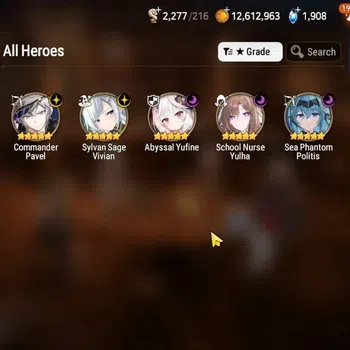 Epic Seven Accounts Starter GLOBAL UnVerif|NewEra|5 ML(Schol Nurse Yulha,SP Politis,Abys