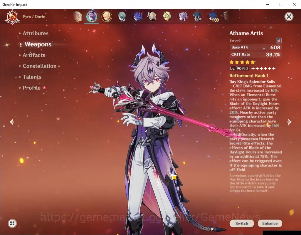 Genshin Impact Accounts ASIA|AR 55|4 Limited + 3 (*5 Weapon)| Durin + Sign image 3