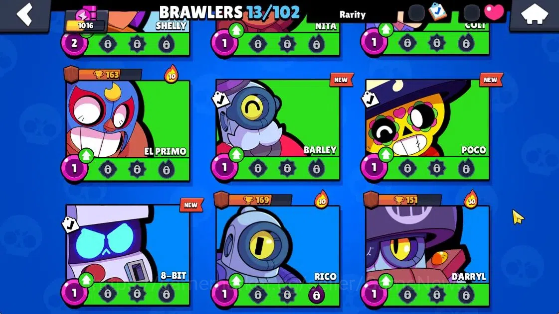 Brawl Stars Accounts 1016 Trophy | 8800 Bling 5515 Coins | 13 Brawlers  image 10
