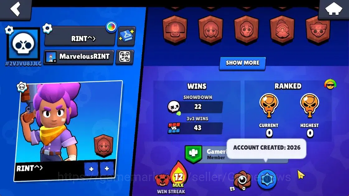 Brawl Stars Accounts 1016 Trophy | 8800 Bling 5515 Coins | 13 Brawlers  image 2