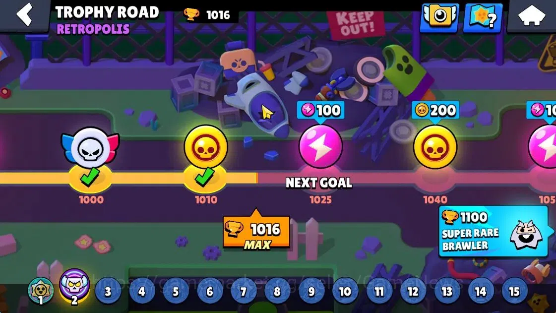 Brawl Stars Accounts 1016 Trophy | 8800 Bling 5515 Coins | 13 Brawlers  image 5