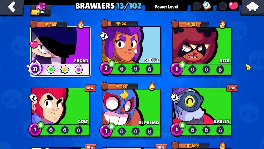 Brawl Stars Accounts 1016 Trophy | 8800 Bling 5515 Coins | 13 Brawlers  image 8
