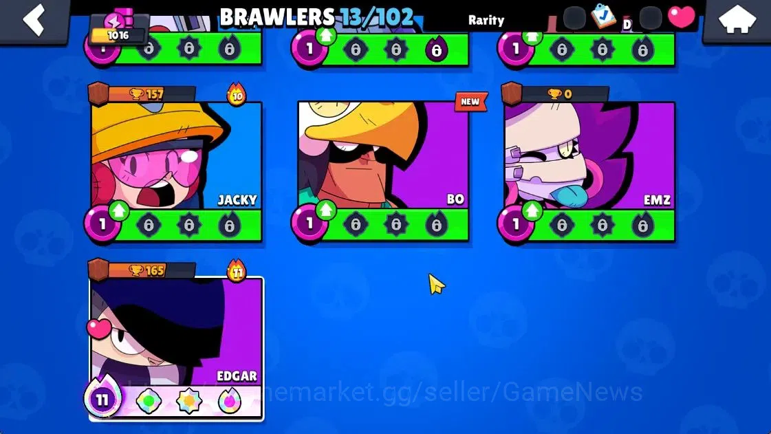 Brawl Stars Accounts 1016 Trophy | 8800 Bling 5515 Coins | 13 Brawlers  image 9