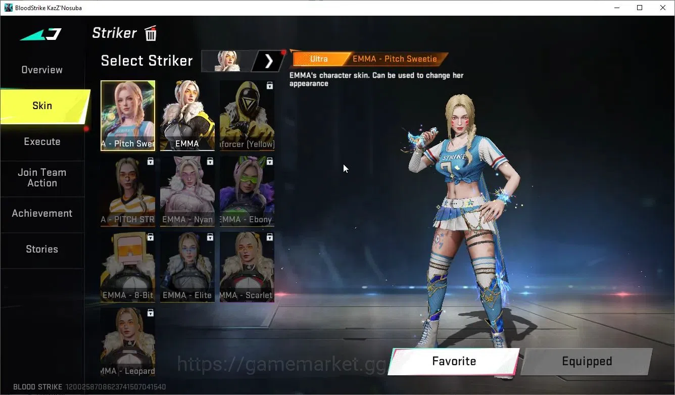 Blood Strike Accounts Collab Skin ASIA|3 ETERNAL[Bizon Lv2,AUG,DEagle]|2 ULTRA Melee[Talon Knife,Lightblade]|8 ULTRA|3 11