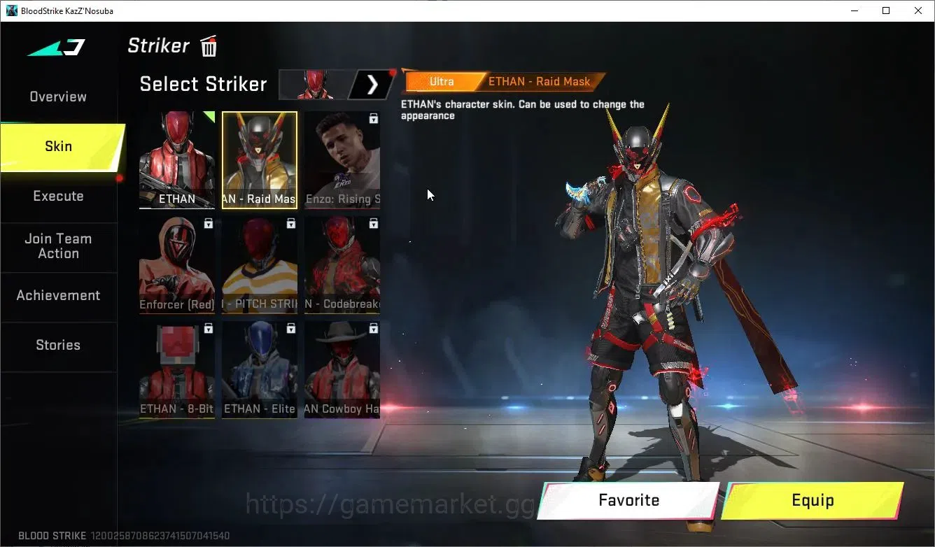 Blood Strike Accounts Collab Skin ASIA|3 ETERNAL[Bizon Lv2,AUG,DEagle]|2 ULTRA Melee[Talon Knife,Lightblade]|8 ULTRA|3 12