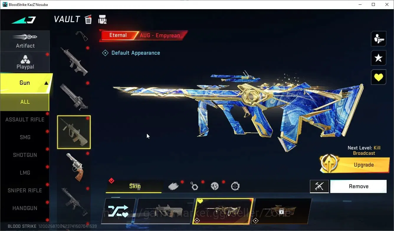 Blood Strike Accounts Collab Skin ASIA|3 ETERNAL[Bizon Lv2,AUG,DEagle]|2 ULTRA Melee[Talon Knife,Lightblade]|8 ULTRA|3 5