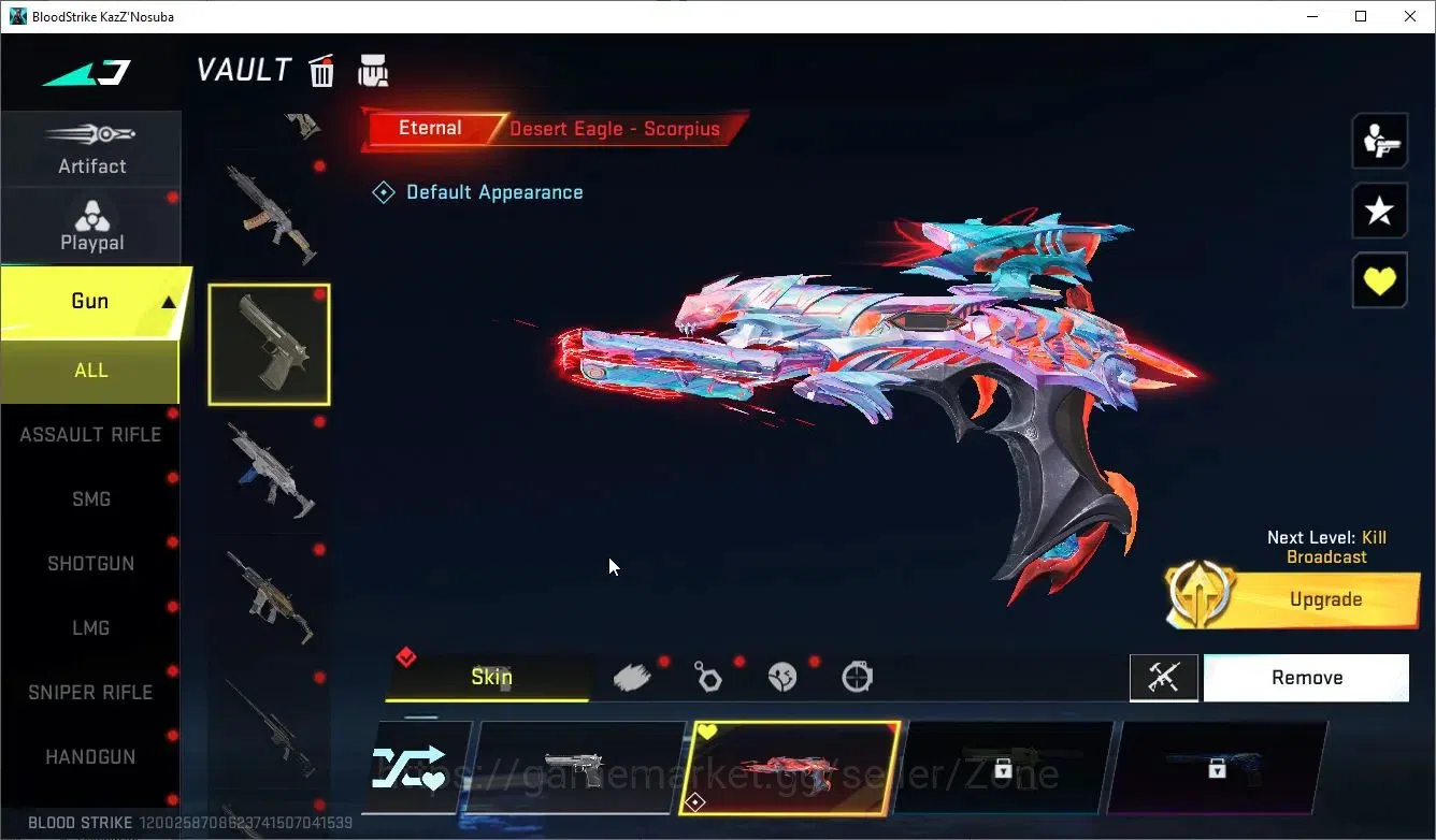 Blood Strike Accounts Collab Skin ASIA|3 ETERNAL[Bizon Lv2,AUG,DEagle]|2 ULTRA Melee[Talon Knife,Lightblade]|8 ULTRA|3 6