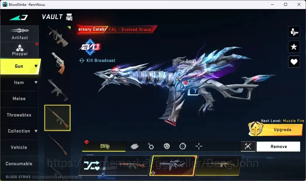 Blood Strike Accounts ASIA | 1 EVO: FAL-Evolved Draco|1 Eternal AUG-EMPY image 15