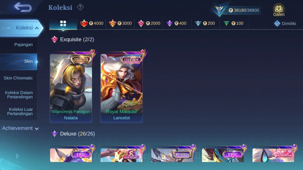 Mobile Legends: Bang Bang Accounts Global|exprt|skin 183,hero 109, LB lance, Saber fr image 13