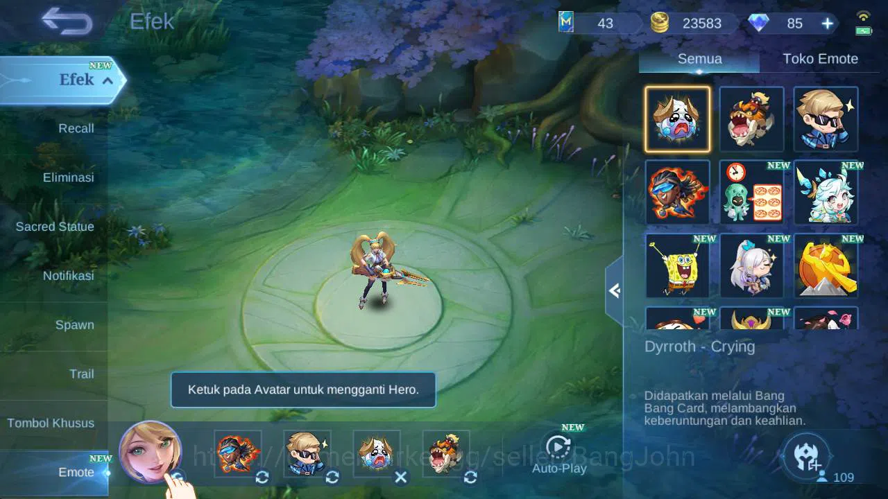 Mobile Legends: Bang Bang Accounts Global|exprt|skin 183,hero 109, LB lance, Saber fr image 3