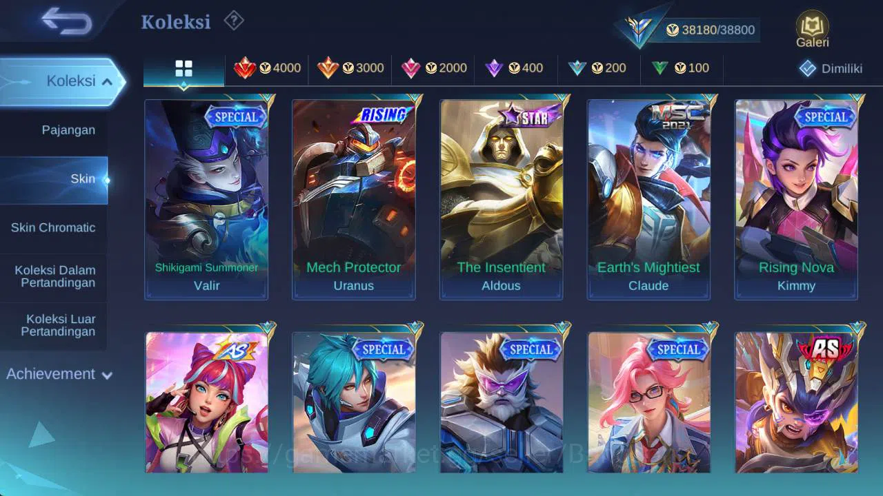 Mobile Legends: Bang Bang Accounts Global|exprt|skin 183,hero 109, LB lance, Saber fr image 7