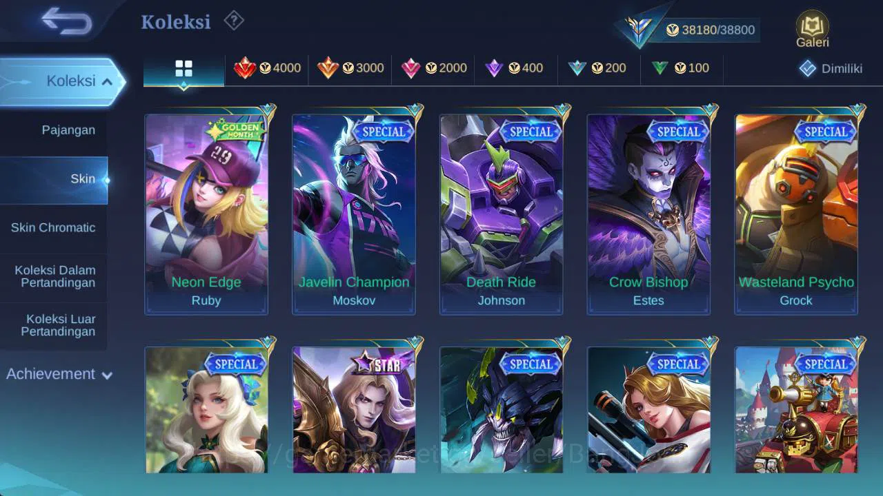 Mobile Legends: Bang Bang Accounts Global|exprt|skin 183,hero 109, LB lance, Saber fr image 8