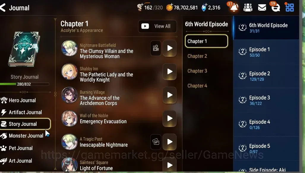 Epic Seven Accounts Mid-Tier GLOBAL Unverif|NewEra|11 ML(LOT Scales,BARunka,Eilynav,Etc)+Rinak(291 SPD),Setsuka,AS 10