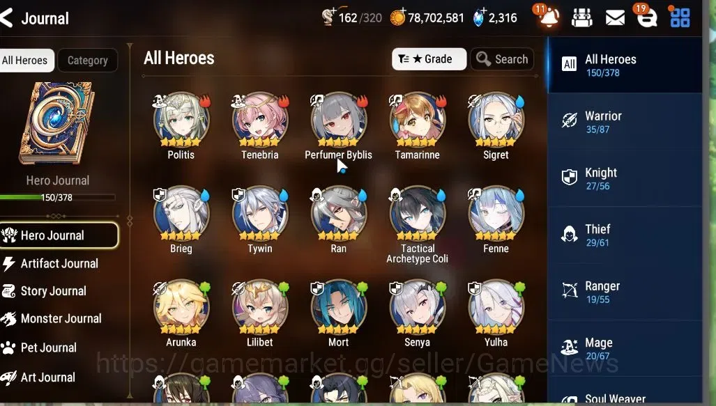 Epic Seven Accounts Mid-Tier GLOBAL Unverif|NewEra|11 ML(LOT Scales,BARunka,Eilynav,Etc)+Rinak(291 SPD),Setsuka,AS 6