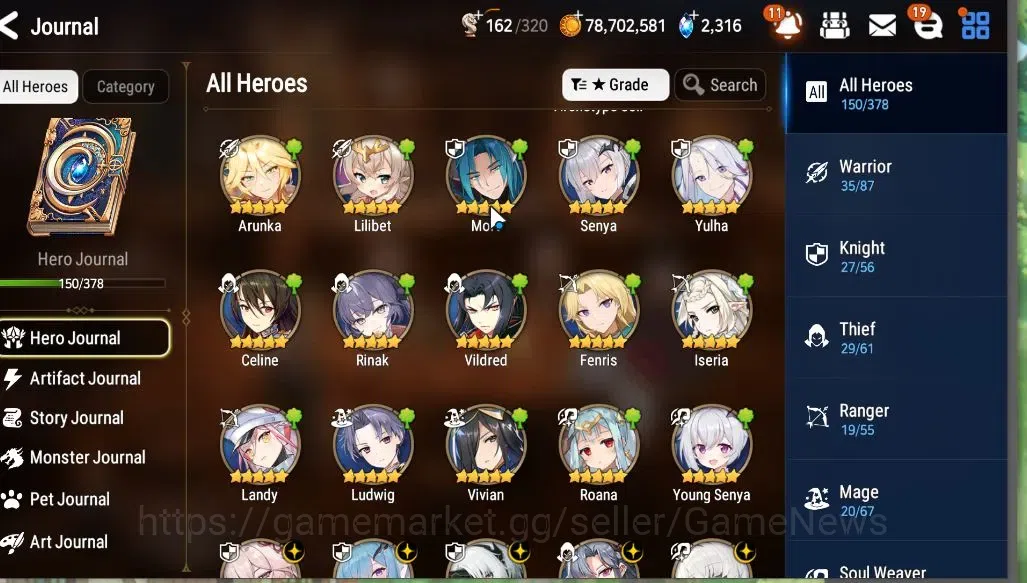 Epic Seven Accounts Mid-Tier GLOBAL Unverif|NewEra|11 ML(LOT Scales,BARunka,Eilynav,Etc)+Rinak(291 SPD),Setsuka,AS 7