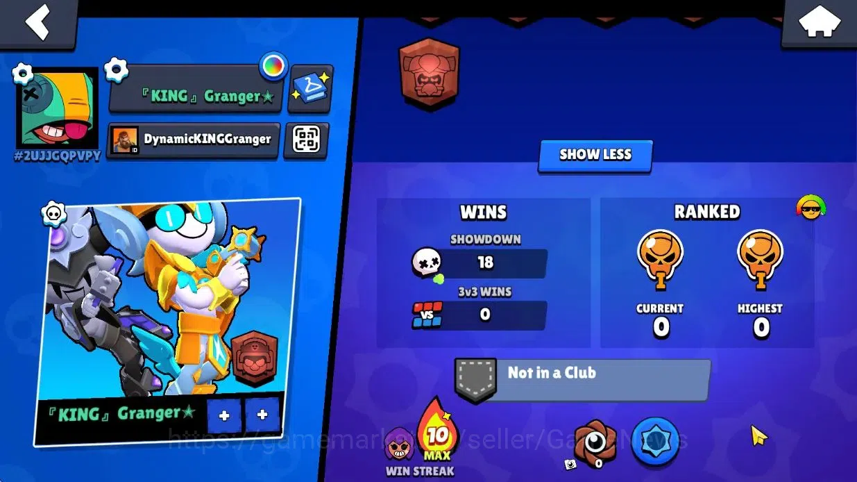 Brawl Stars Accounts 311 Trophy|16 Brawlers 2 Max Lvl|2 Epic Skins [Angel Larry & Lawrie,Royale Trunk]|3K PP|CN 3