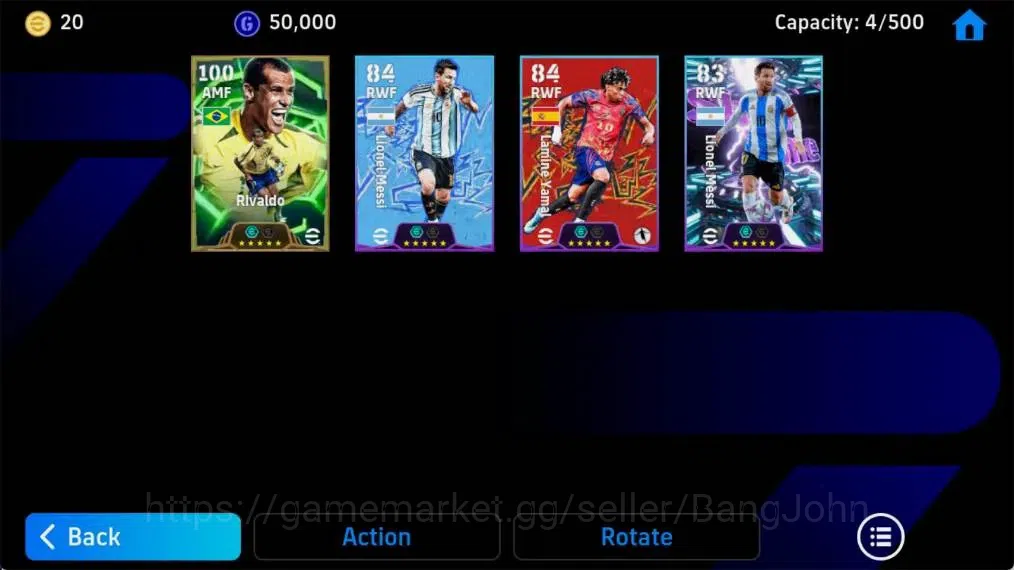 eFootball Accounts Mobile | PW 2501 | Epic Rivaldo | Showtime Lionel  image 3