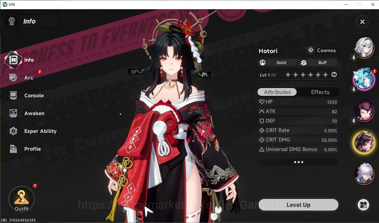 Neverness to Everness Accounts GLOBAL Europe|HL 3|4 S-Class [Hotori,Baicang,Daffo image 3