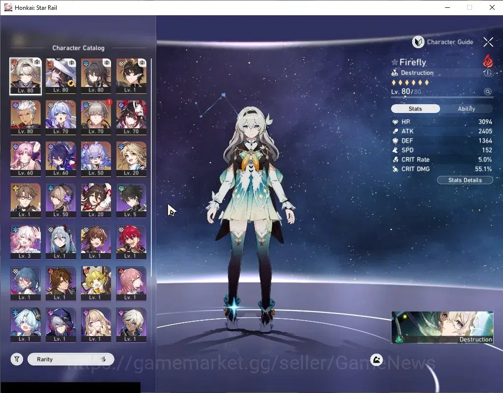 Honkai Star Rail Accounts Asia|TL 61|9 Limited|[FireflyE2]+Sign,The Dahlia,R image 4