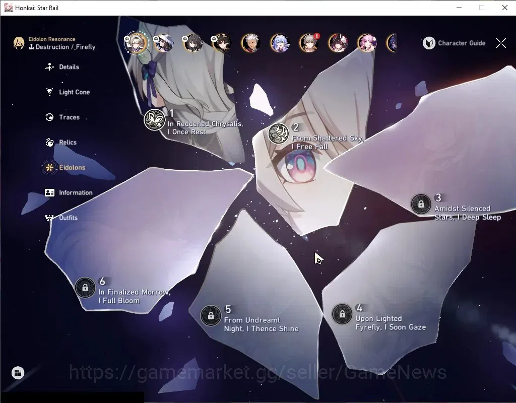 Honkai Star Rail Accounts Asia|TL 61|9 Limited|[FireflyE2]+Sign,The Dahlia,R image 5