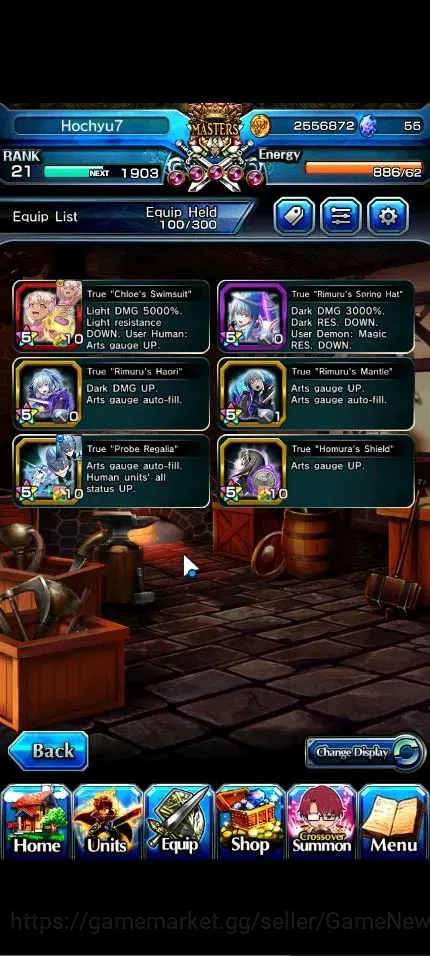 Grand Summoners Accounts Global|Rank 21|13 Ascend + 3 TW|Houka Inumuta+TW,S image 4