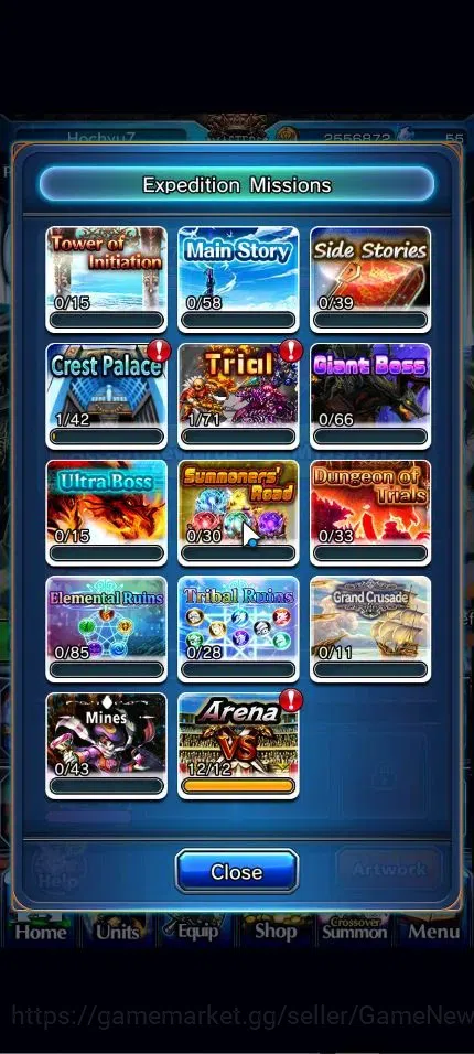 Grand Summoners Accounts Global|Rank 21|13 Ascend + 3 TW|Houka Inumuta+TW,S image 9