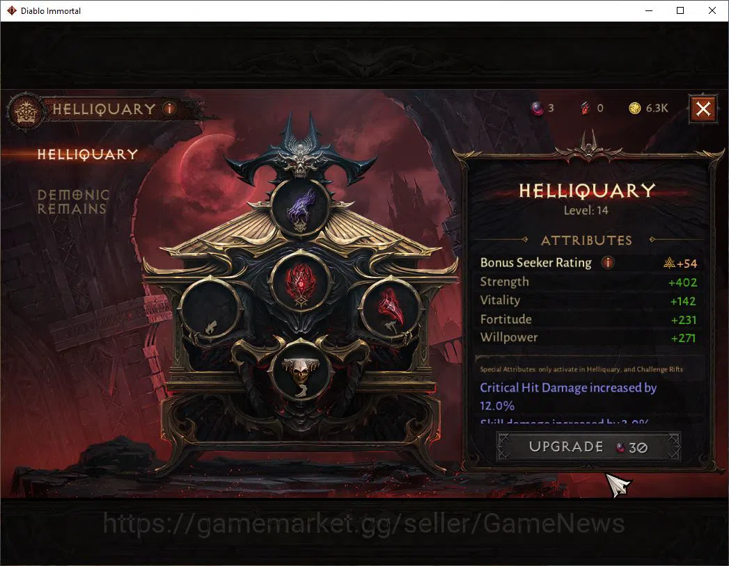 Diablo Immortal Accounts NA-High Heaven|Lv60(363)Demon Hunter |30K CR|Reso  image 10
