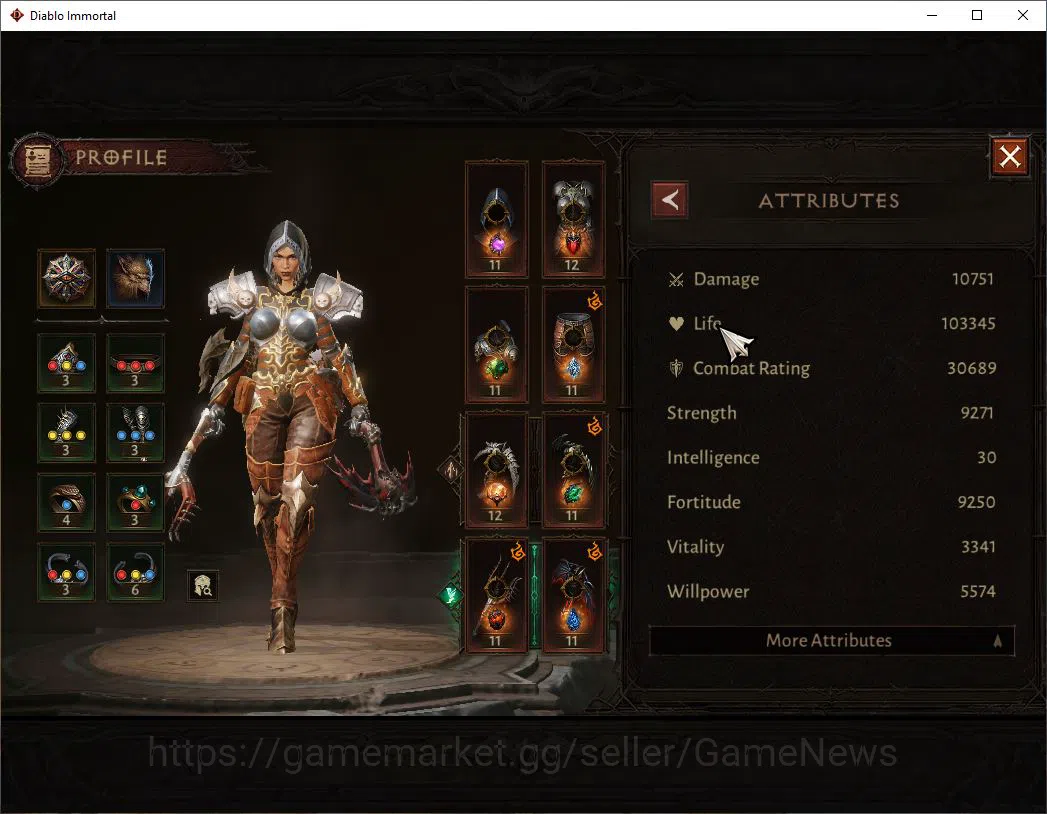 Diablo Immortal Accounts NA-High Heaven|Lv60(363)Demon Hunter |30K CR|Reso  image 4