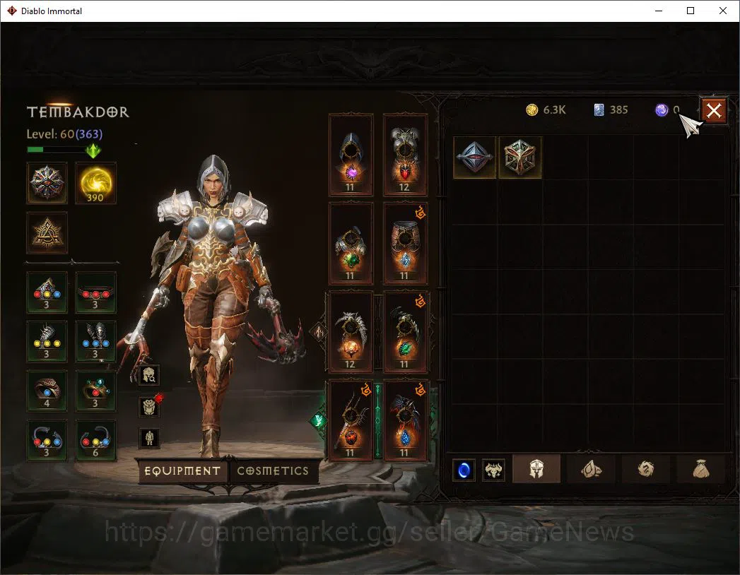 Diablo Immortal Accounts NA-High Heaven|Lv60(363)Demon Hunter |30K CR|Reso  image 6