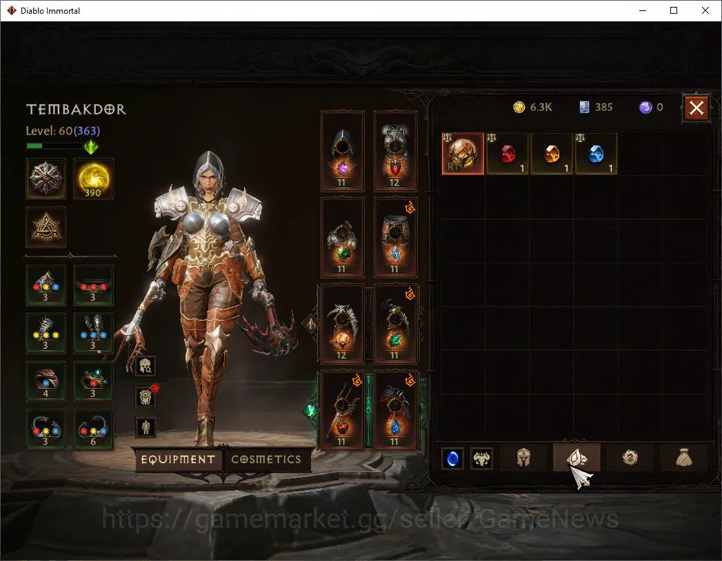 Diablo Immortal Accounts NA-High Heaven|Lv60(363)Demon Hunter |30K CR|Reso  image 7
