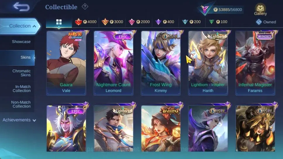 Mobile Legends: Bang Bang Accounts Hero 126|Skin 247|High Glory 65|Recall Fire Crown| image 11