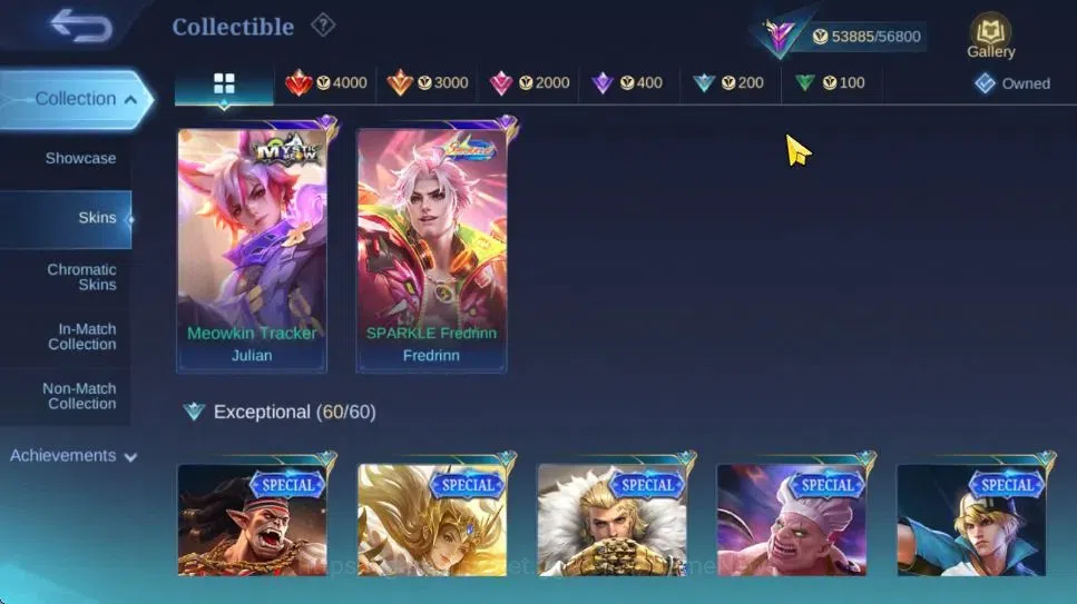 Mobile Legends: Bang Bang Accounts Hero 126|Skin 247|High Glory 65|Recall Fire Crown| image 13