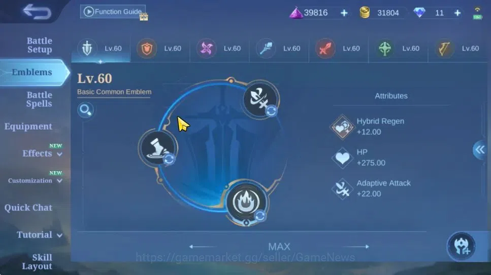 Mobile Legends: Bang Bang Accounts Hero 126|Skin 247|High Glory 65|Recall Fire Crown| image 14