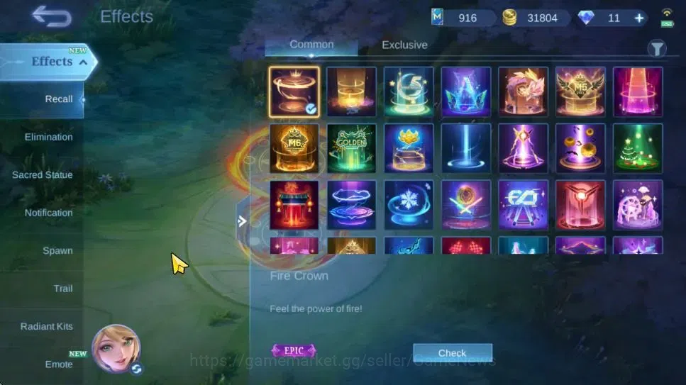 Mobile Legends: Bang Bang Accounts Hero 126|Skin 247|High Glory 65|Recall Fire Crown| image 15