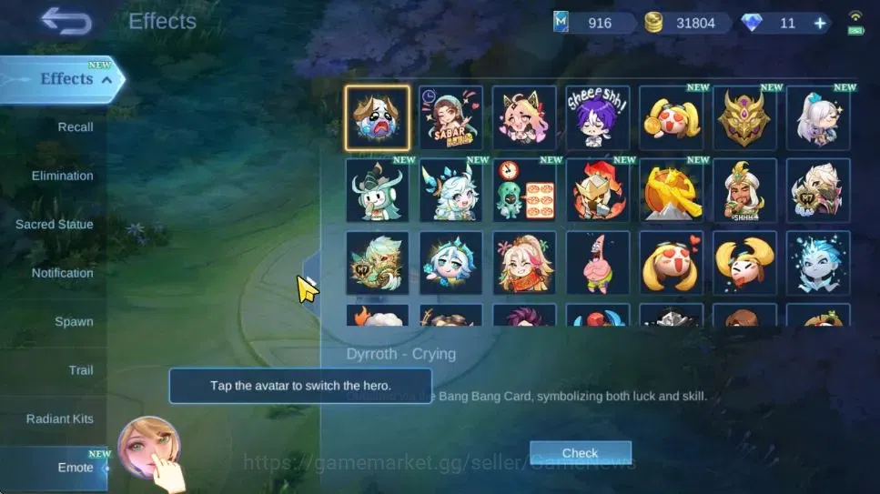 Mobile Legends: Bang Bang Accounts Hero 126|Skin 247|High Glory 65|Recall Fire Crown| image 19